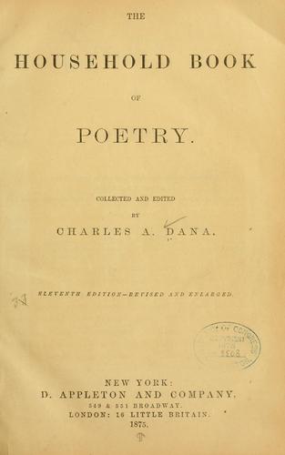 The household book of poetry