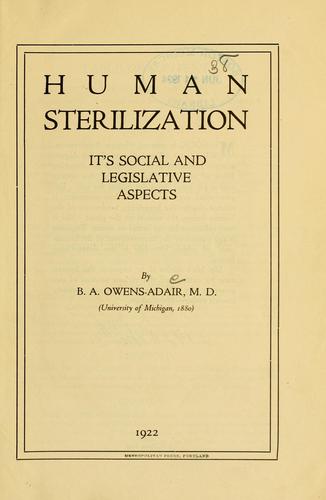 Human sterilization