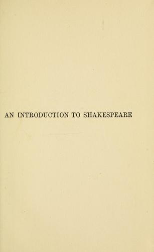 An introduction to Shakespeare