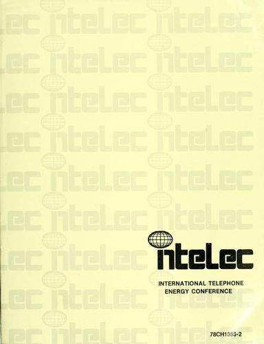 Intelec, International Telephone Energy Conference