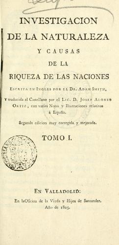 Investigaci©Øon de la naturaleza y causas de la riqueza de las naciones