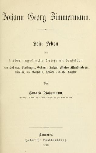 Johann Georg Zimmermann