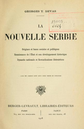 La nouvelle Serbie