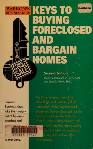 Keys to buying foreclosed and bargain homes