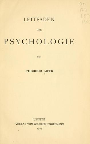 Leitfaden der Psychologie