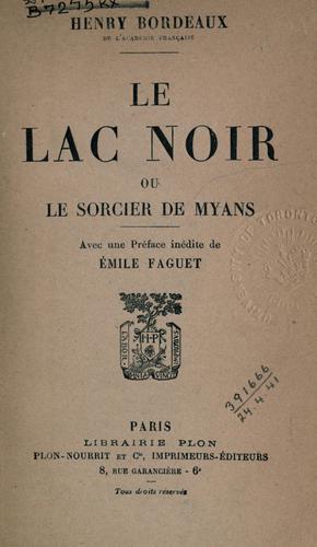Le lac noir