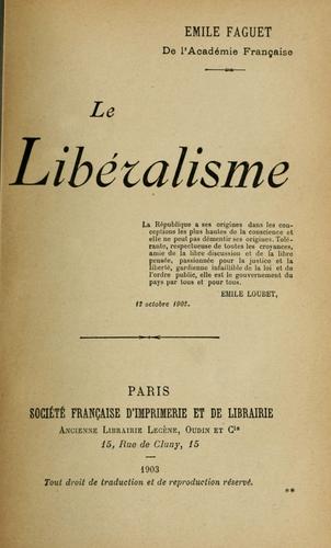 Le libéralisme