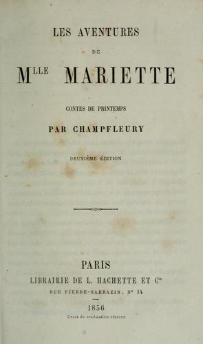 Les aventures de Mlle Mariette