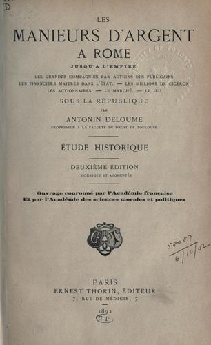 Les manieurs d'argent à Rome