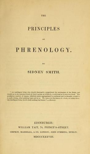 The principles of phrenology