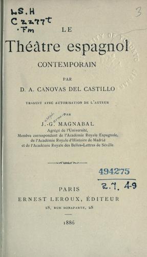 Le théâtre espagnol contemporain