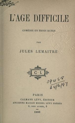 L'âge difficile