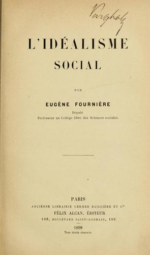 L'Idéalisme social