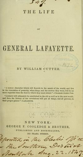 The Life of General Lafayette
