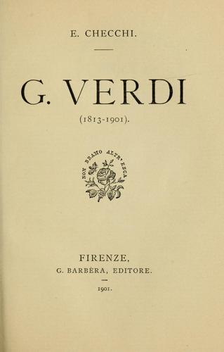 G. Verdi, 1813-1901