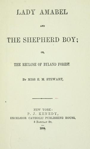 Lady Amabel and the shepherd boy