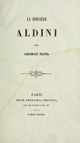 La dernière Aldini