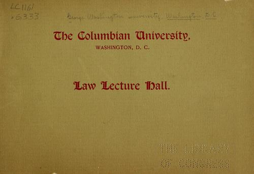 Law lecture hall