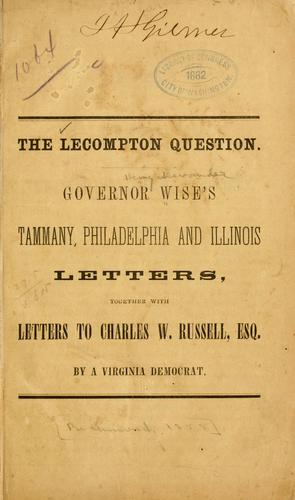 The Lecompton question