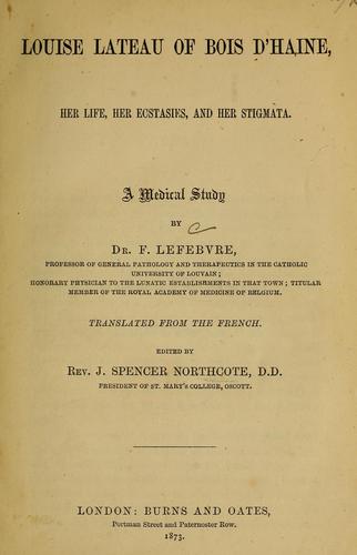 Louise Lateau of Bois d'Haine