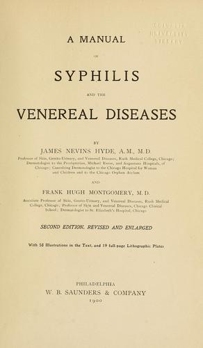 A manual of syphilis and the venereal diseases