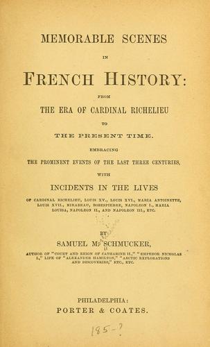 Memorable scenes in French history