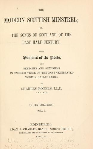 The modern Scottish minstrel
