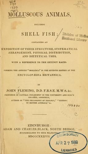 Molluscous animals, including shell fish