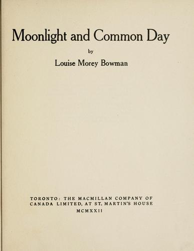 Moonlight and common day
