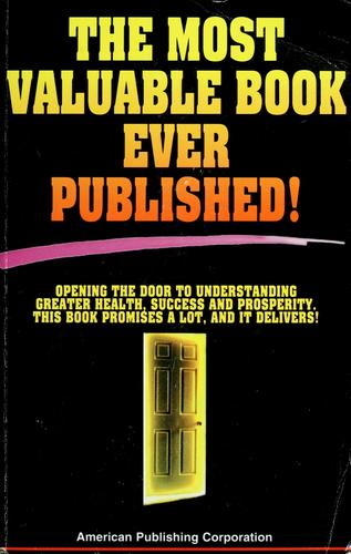 The most valuable book ever published.