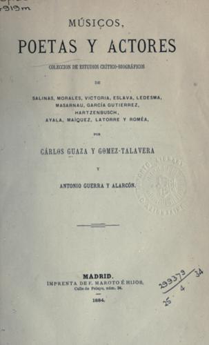 Músicos, poetas y actores