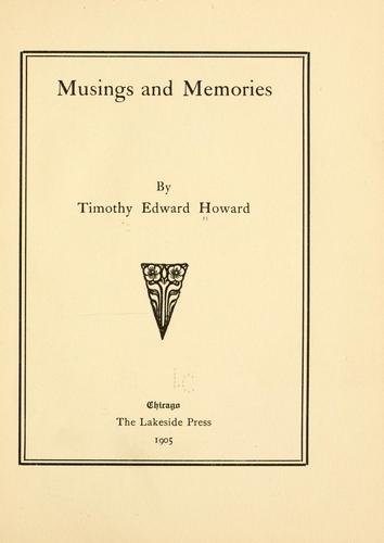 Musings and memories