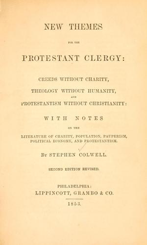 New themes for the Protestant clergy