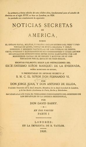 Noticias secretas de América (siglo XVIII)