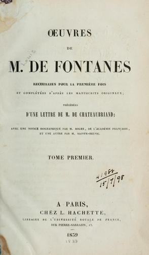 Oeuvres, recueillies pour la première fois et complètées d'apres les manuscrits originaux