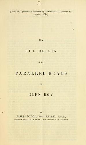 On the origin of the parallel roads of Glen Roy