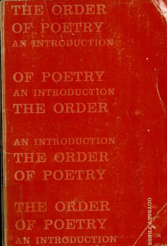 The order of poetry