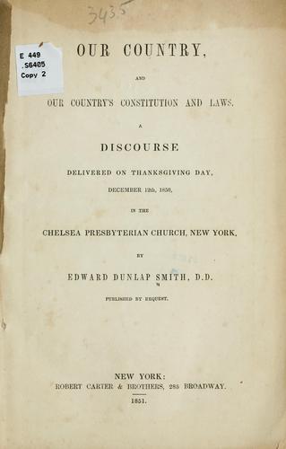 Our country, and our country's constitution and laws