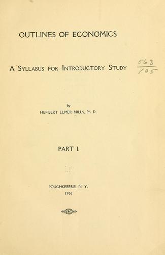 Outlines of economics