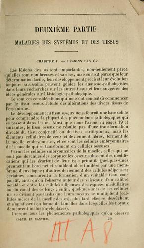 Manuel d'histologie pathologique