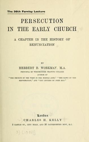 Persecution in the early church