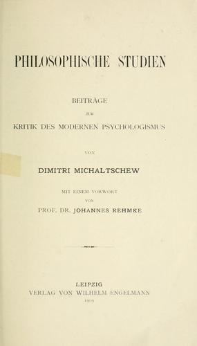 Philosophische Studien