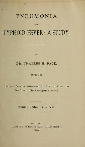 Pneumonia and typhoid fever