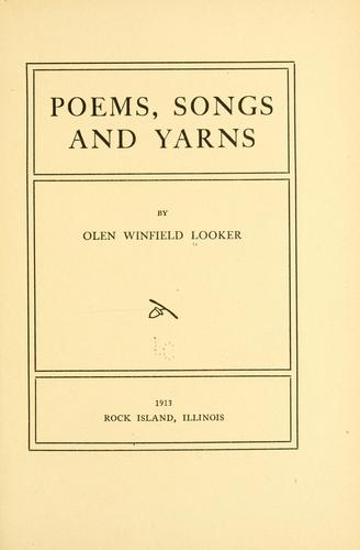Poems, songs and yarns