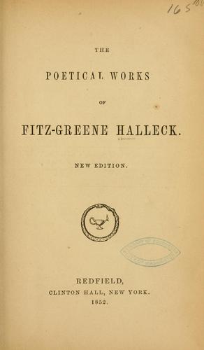 The poetical works of Fitz-Greene Halleck