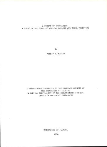 A poetry of invocation