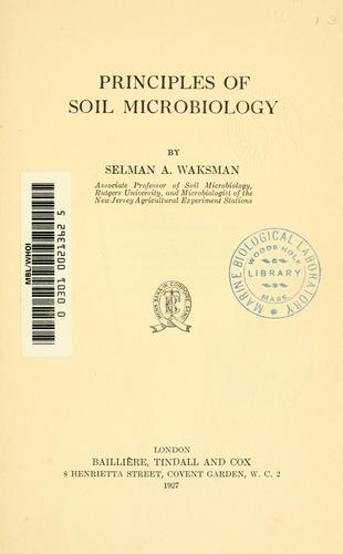 Principles of soil microbiology