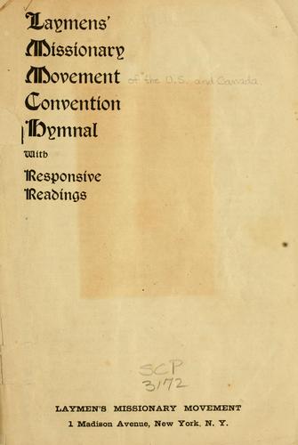 Laymen's Missionary Movement convention hymnal