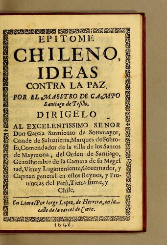 Epitome chileno, ideas contra la paz