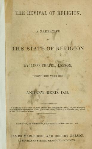 The revival of religion